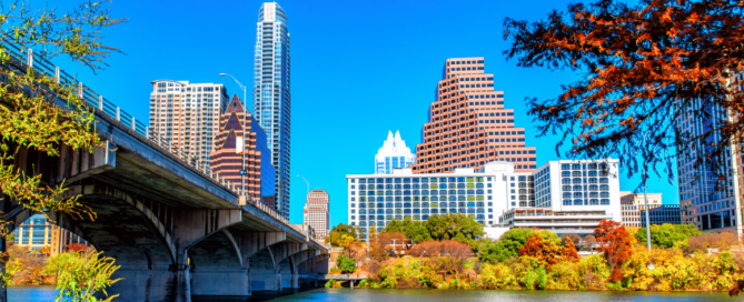 buildings near river